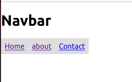 This is the current nonworking Navbar