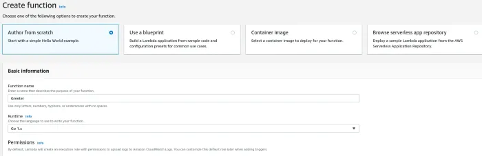 Creating a AWS Lambda from Scratch using Golang