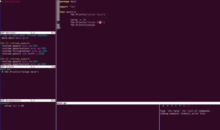 DAPUi makes debugging a little nicer.