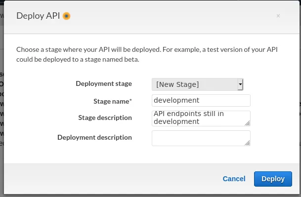 AWS Gateway — Naming the API
