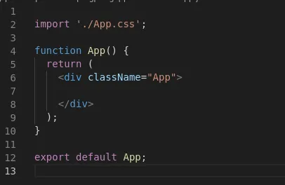 Remove everything so you have a file similar to this.