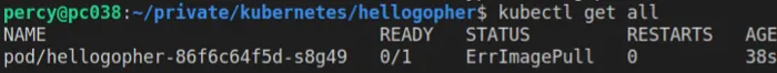 ErrImagePull — if you forgot to eval the Minikubes docker env and build the docker image inside