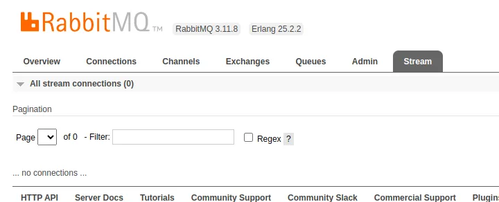 The stream tab is now present