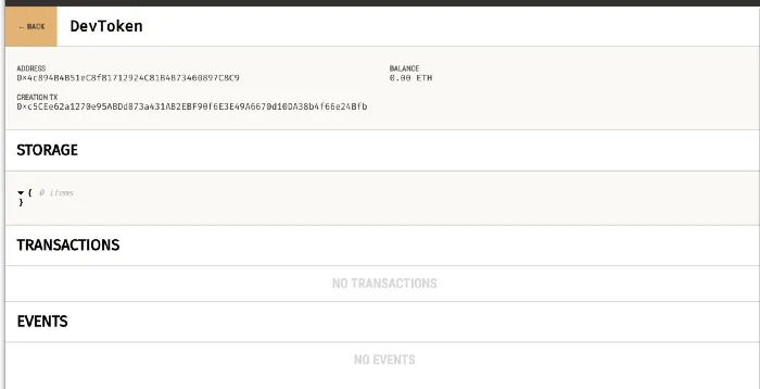 Ganache — Smart contract detailed overview